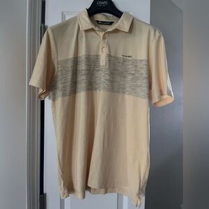 Travis Mathew Striped Polo Shirt